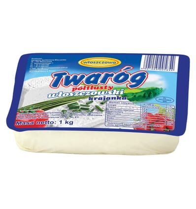 Semi-fat cottage cheese Wloszczowa 1kg