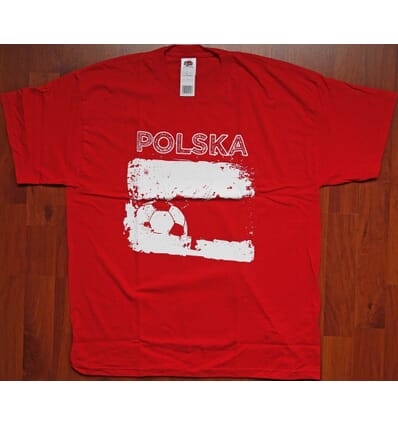Polen Polska - T-Shirt "Polska" rot XL