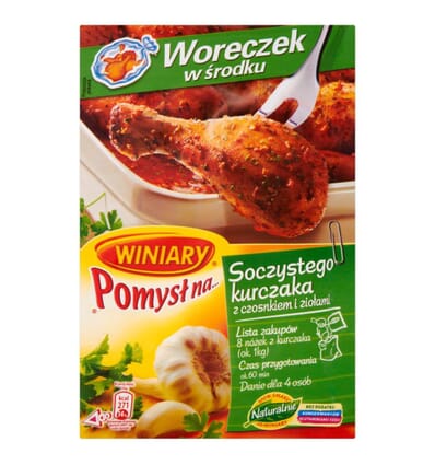 Pomysl na... juicy chicken with garlic and herbs spice mix