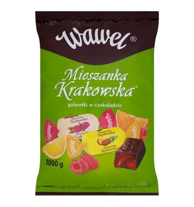 Cukierki Mieszanka Krakowska galaretki w czekoladzie Wawel 1kg