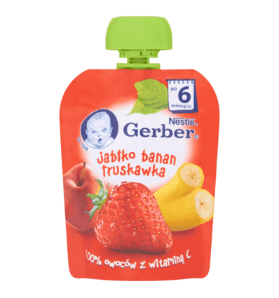 Mus Pouch jabłko-banan-truskawka Gerber 90g