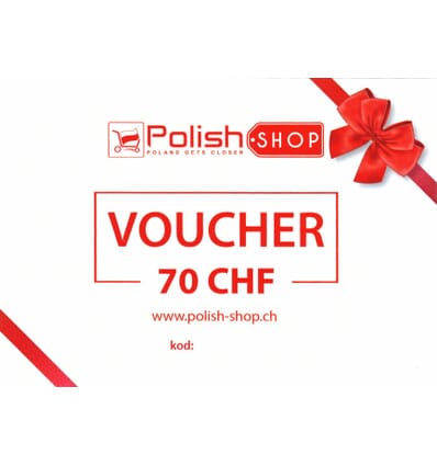 Voucher/bon Polish Shop - 70 CHF