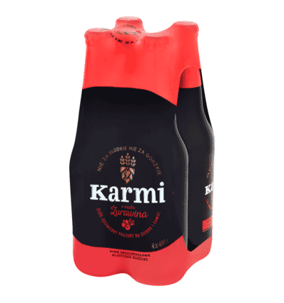 4x Karmi Cranberry Bier Flasche 400ml