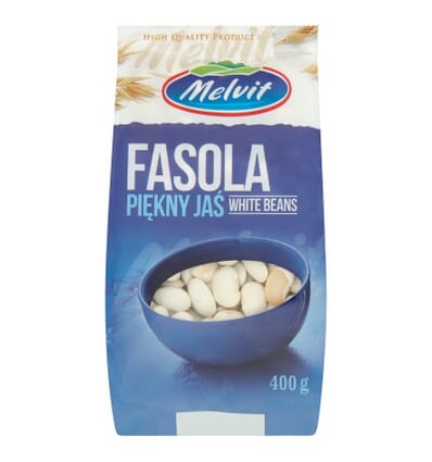 Piekny Jas white beans Melvit 400g