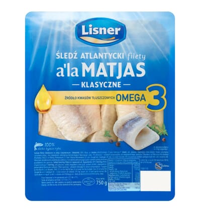 Ryba Śledzie / Filety śledziowe w oleju a'la Matjas Lisner 750g