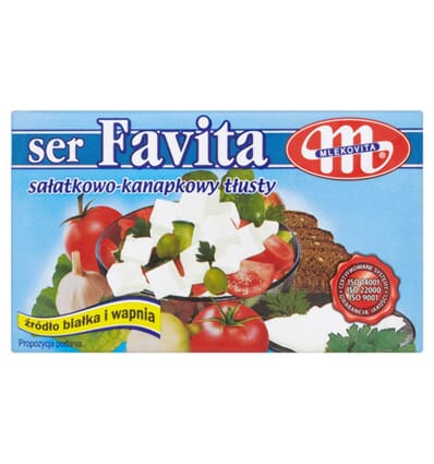 Ser sałatkowo-kanapkowy tłusty Favita Mlekovita 270g
